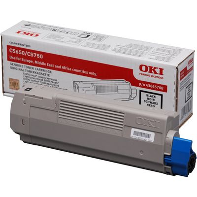 OKI 43865708 Toner Zwart