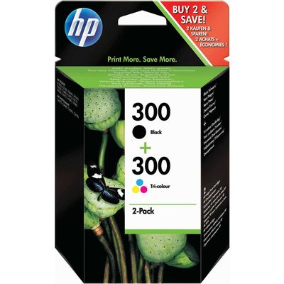 HP 300 (CN637EE) Inktcartridge Zwart + 3 kleuren Voordeelbundel