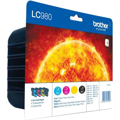 Brother LC-980VALBP Inktcartridge 4-kleuren Voordeelbundel