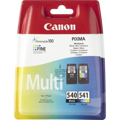 Canon PG-540 / CL-541 Inktcartridge Zwart kleuren Voordeelbundel | PrintAbout.be