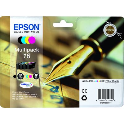 Epson 16 (T1626) Inktcartridge 4-kleuren Voordeelbundel