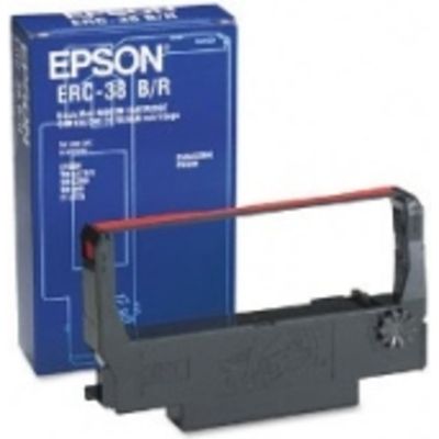 Epson ERC-38BR Ribbon Zwart+rood