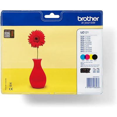 Brother LC-121VALBP Inktcartridge 4-kleuren Voordeelbundel