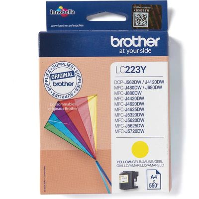 Brother LC-223Y Inktcartridge Geel