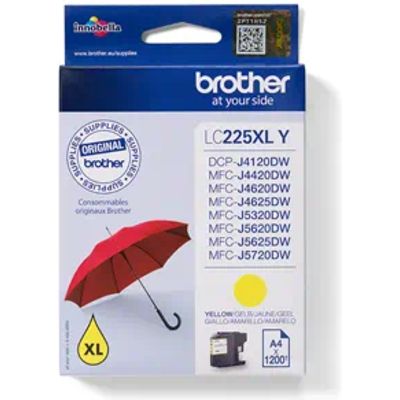 Brother LC-225XLY Inktcartridge Geel Hoge capaciteit