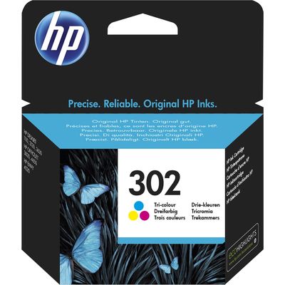 HP 302 (F6U65AE) Inktcartridge 3-kleuren