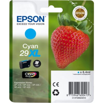 Epson 29XL (T2992) Inktcartridge Cyaan Hoge capaciteit
