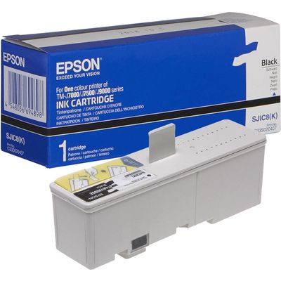 Epson S020407 (SJIC8) Ribbon Zwart