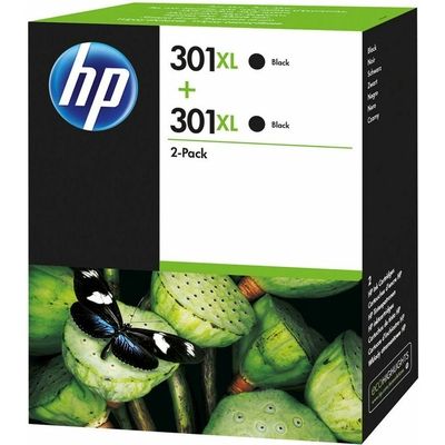 HP 301XL (D8J45AE) Inktcartridge Zwart Voordeelbundel 2-pack Hoge capaciteit
