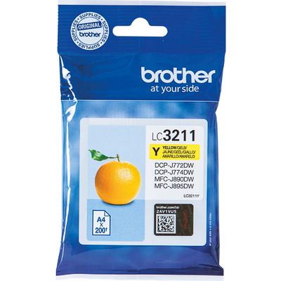 Brother LC-3211Y Inktcartridge Geel