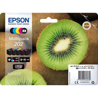 Epson 202 (C13T02E74010) Inktcartridge 5-kleuren Voordeelbundel