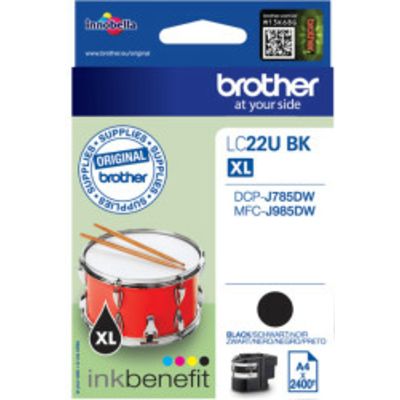 Brother LC-22UBK XL Inktcartridge Zwart Hoge capaciteit