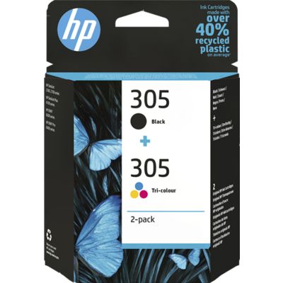 HP 305 (6ZD17AE) Inktcartridge Zwart + 3 kleuren Voordeelbundel