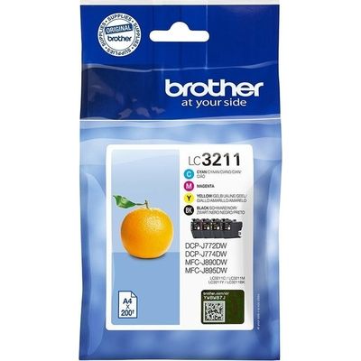 Brother LC-3211VAL Inktcartridge 4-kleuren Voordeelbundel