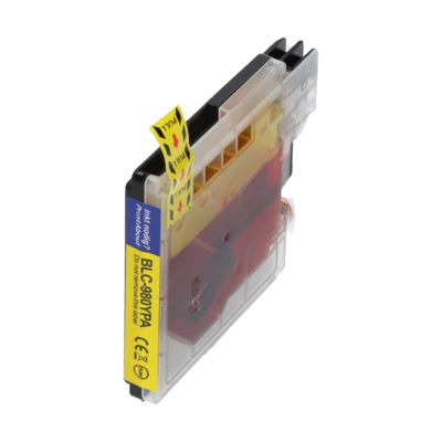 Huismerk Brother LC-980Y Inktcartridge Geel