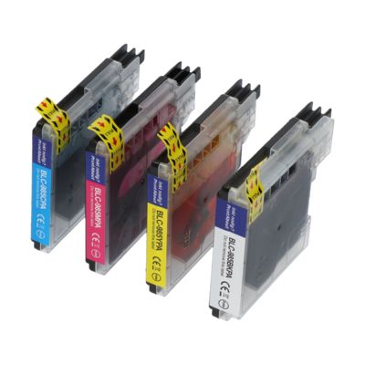 Huismerk Brother LC-985VALBP Inktcartridge 4-kleuren Voordeelbundel