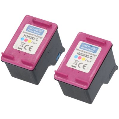 Huismerk HP 300XL (CC644EE) Inktcartridge 3-kleuren Voordeelbundel 2-pack Hoge capaciteit