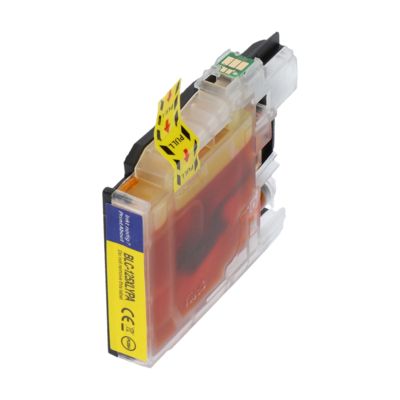 Huismerk Brother LC-125XLY Inktcartridge Geel Hoge capaciteit