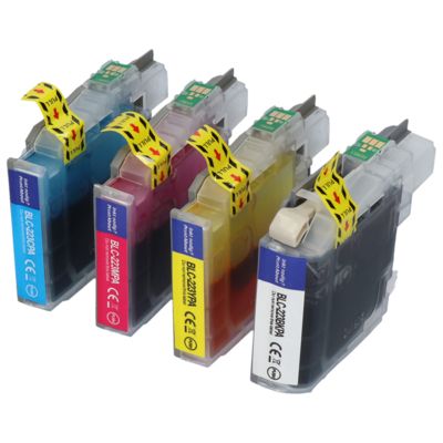 Huismerk Brother LC-221VALBP Inktcartridge 4-kleuren Voordeelbundel